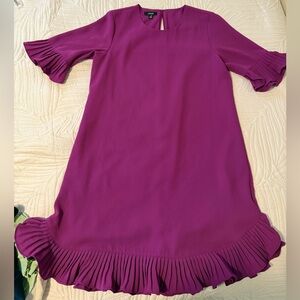 Alfani Dress in Rich Purple with Pleated Sleeves